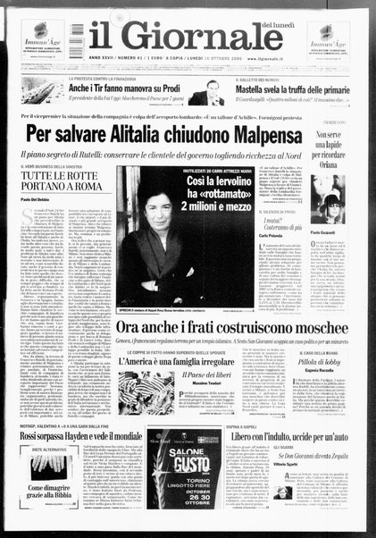 Il giornale del lunedi